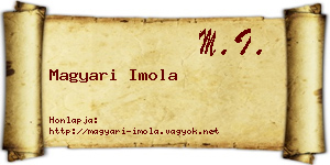 Magyari Imola névjegykártya